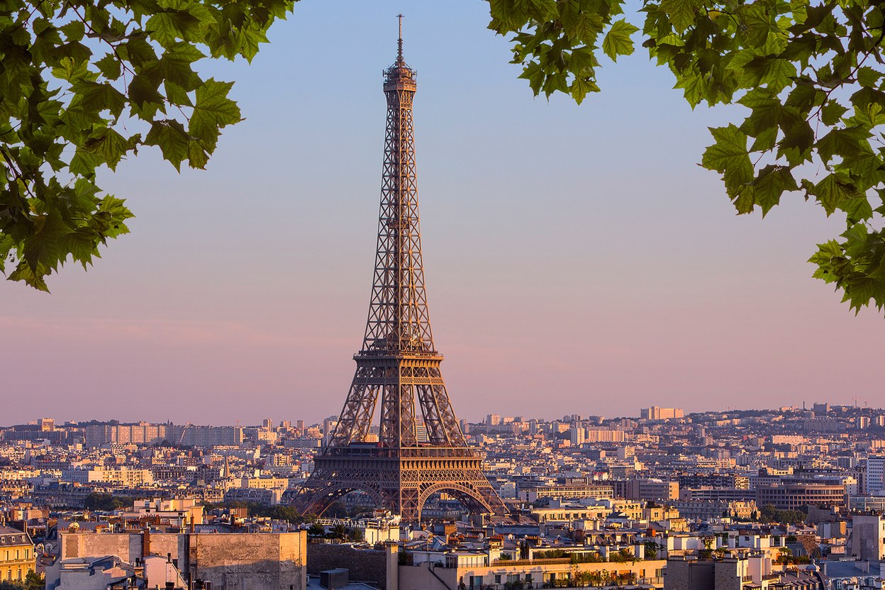 Vista de Paris, destino de viagem